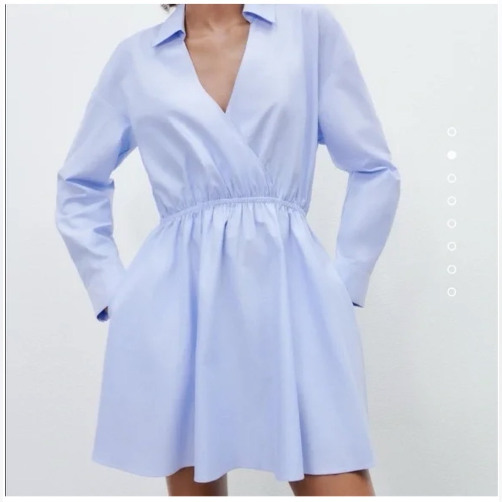Zara Blue Shirt Dress